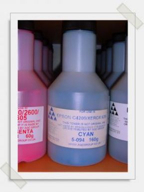 тонер EPSON C4200/ XEROX 6350 (CYAN) (with carrier)