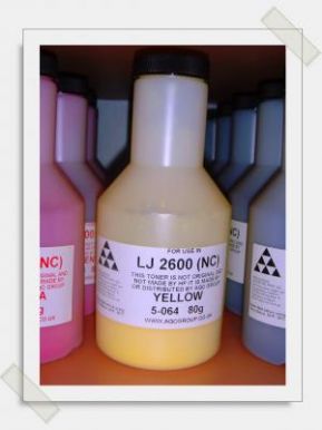 тонер hp LJ 2600 (YELLOW) (Not Chemical) good quality