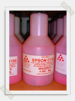 > toner EPSON C1100 (MAGENTA) (with carrier)